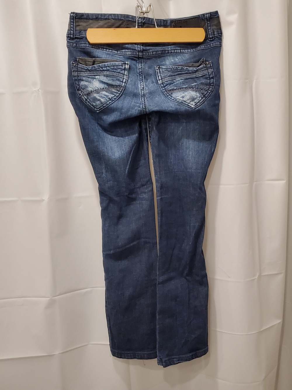 Pull&Bear Vintage Dark Blue Women's Straight-Leg Jeans